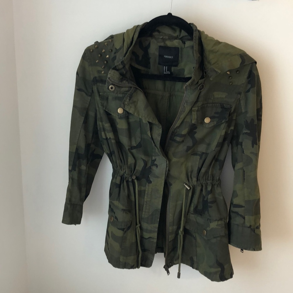 Forever 21 Camo Army Jacket